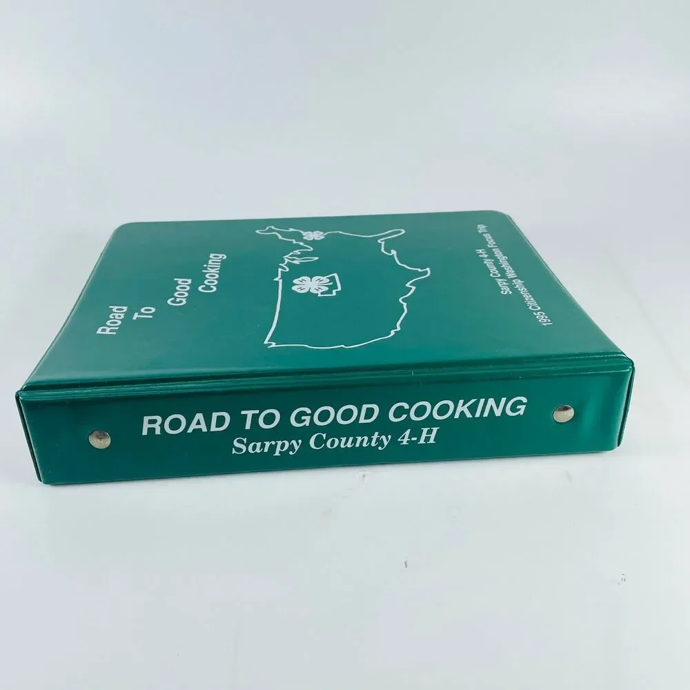 Road to Good Cooking Sarpy County 4-H 1995 Cookbook Ring Binder Morris Press